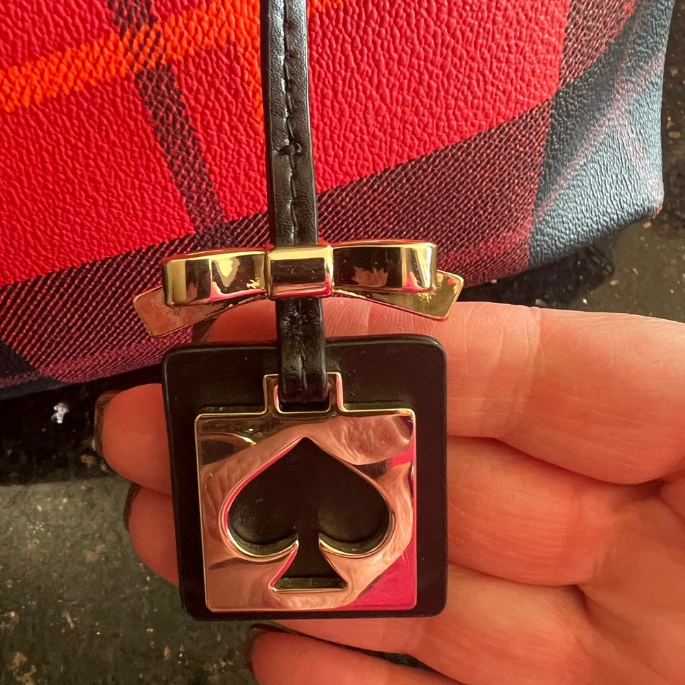 Kate Spade Red and Black Plaid Women's Bag - Picture 5 of 13